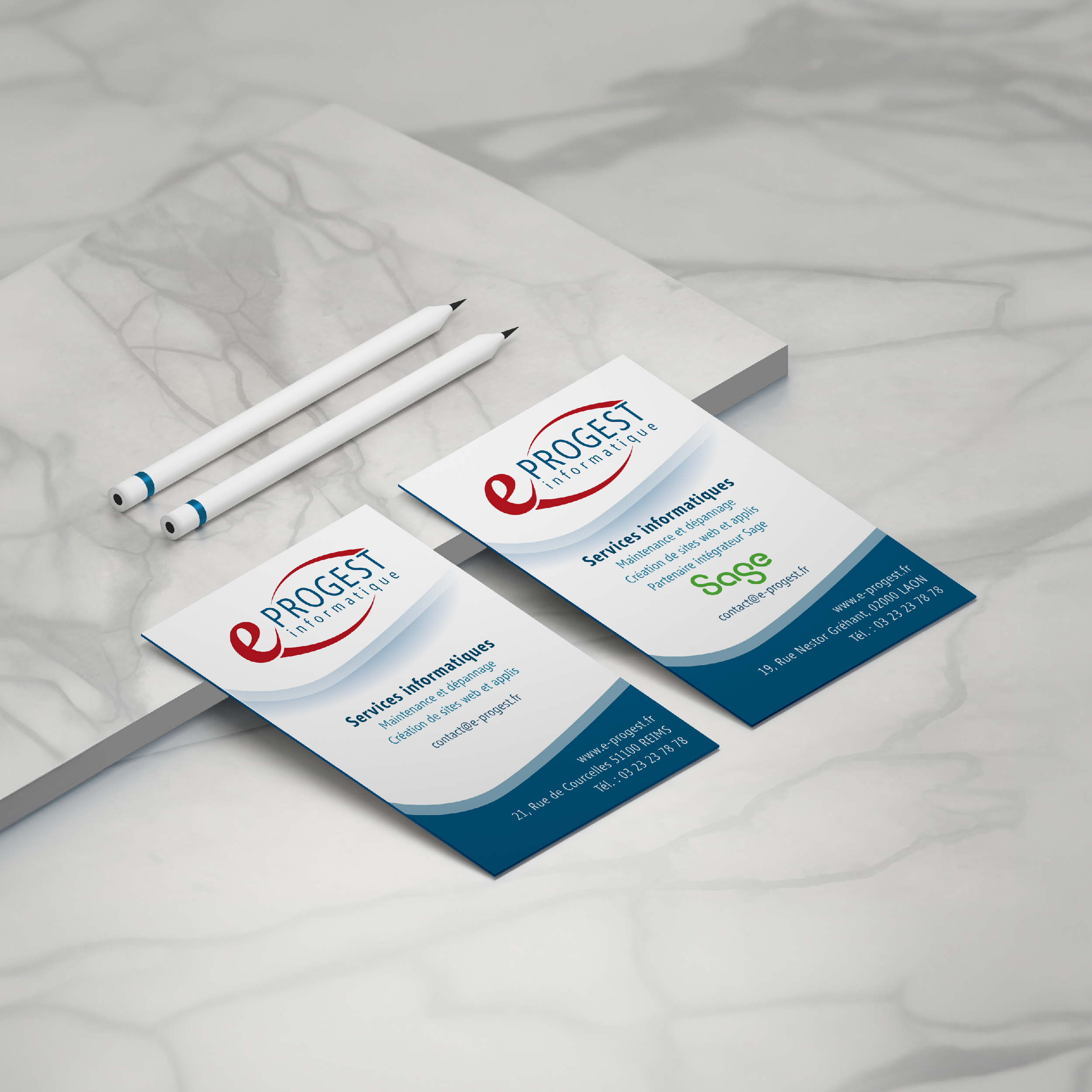 Cartes de visite exemple