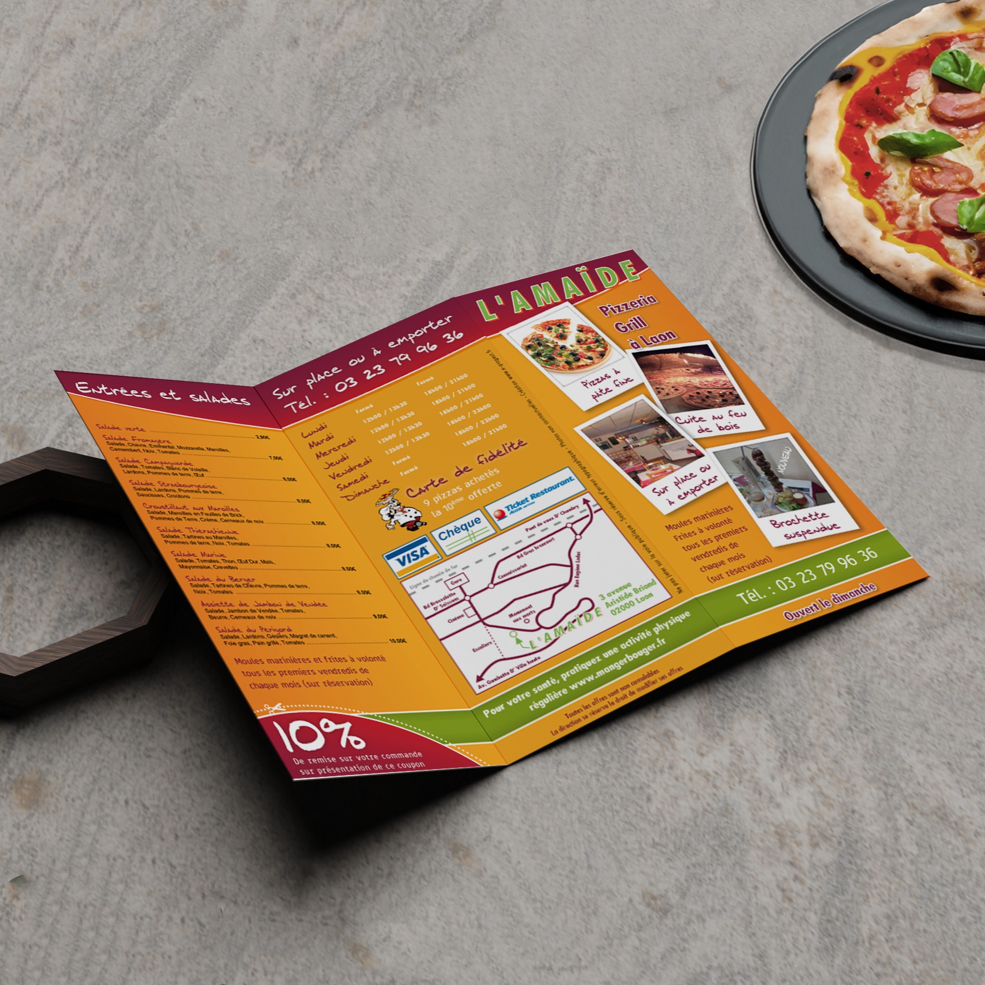 Exemple menu restaurant